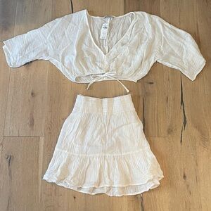 Abercrombie gauze summer skirt & top set! 🤍